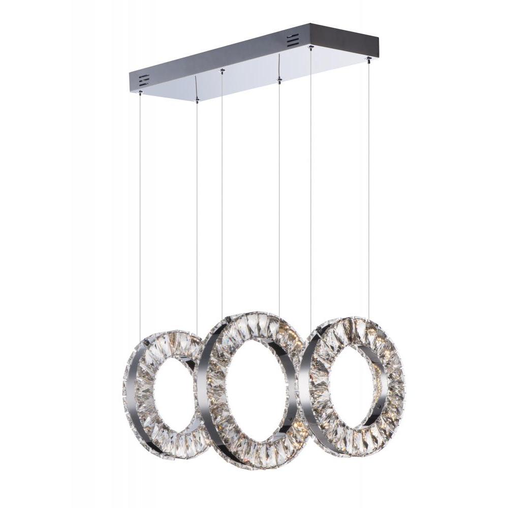 ET2 Lighting E30563-20PC Charm 3-Light LED Linear Pendant