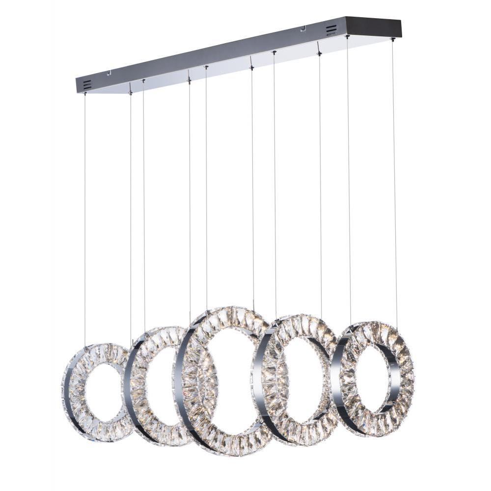 ET2 Lighting E30565-20PC Charm 5-Light LED Linear Pendant