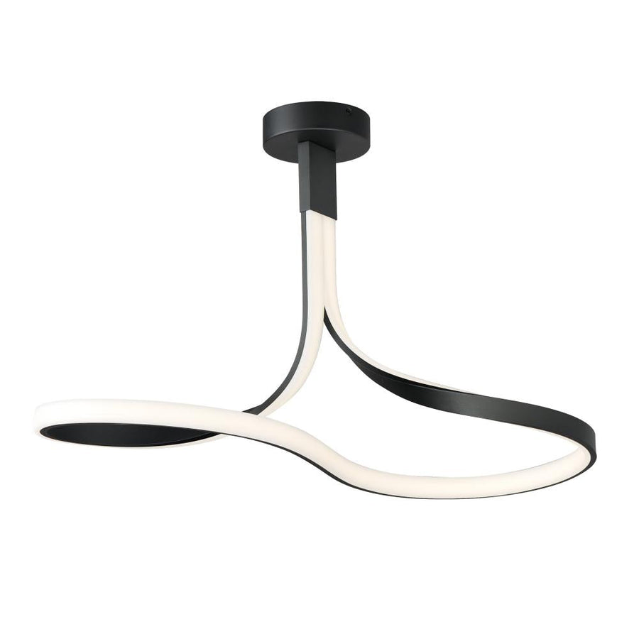 ET2 Lighting E30660-BK Serpentine LED Semi-Flush Mount