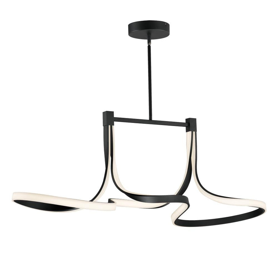 ET2 Lighting E30668-BK Serpentine Linear LED Pendant