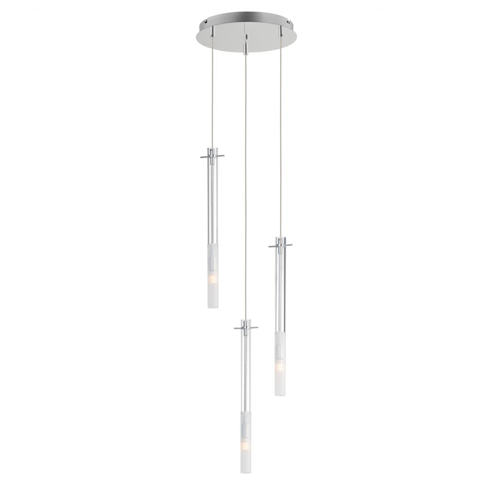 ET2 Lighting E31095-93PC Pipette 3-Light LED Pendant