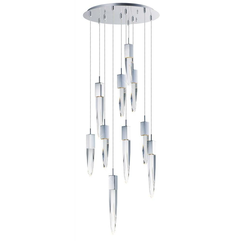 ET2 Lighting E31247-20PC Quartz 10-Light LED Pendant