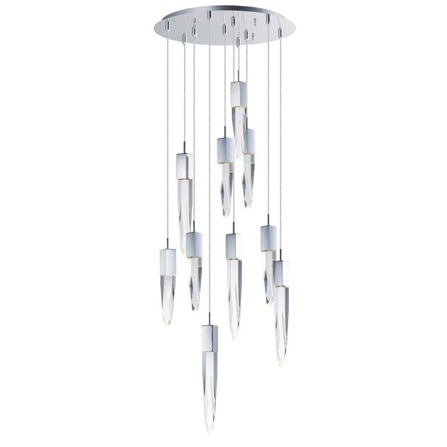 ET2 Lighting E31247-20PC Quartz 10-Light LED Pendant