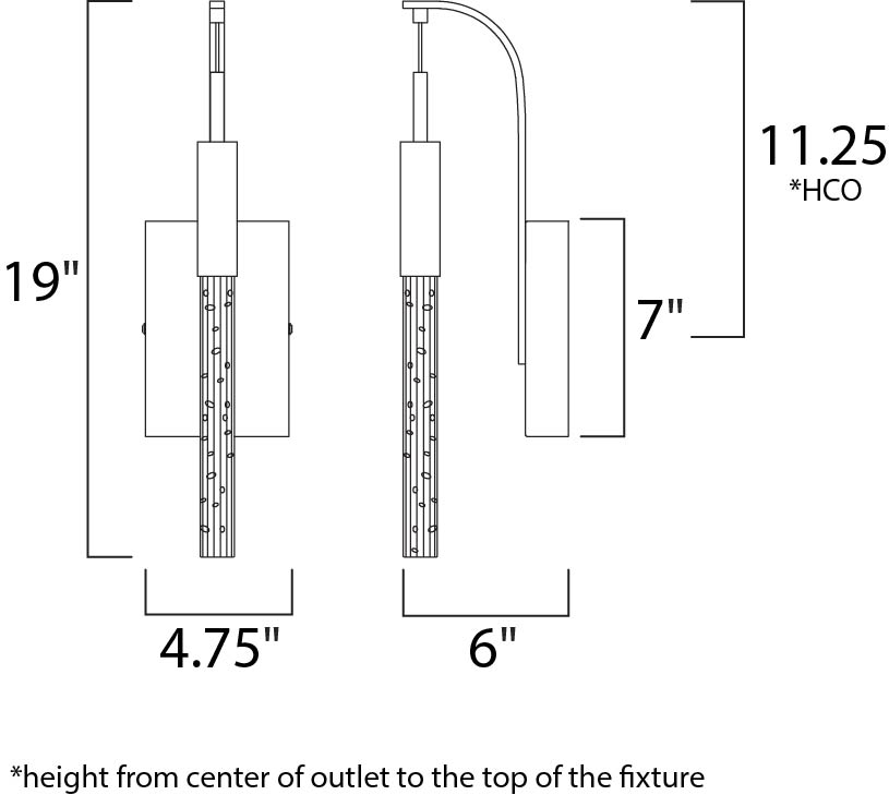 4.5 Inch Wall Sconce – Black Chrome