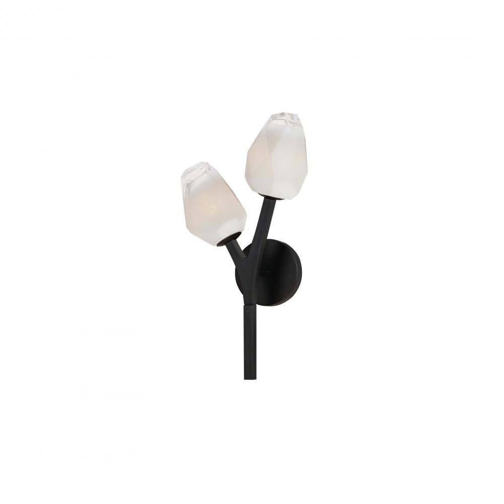 ET2 Lighting E32792-93BK Blossom 2-Light LED Wall Sconce