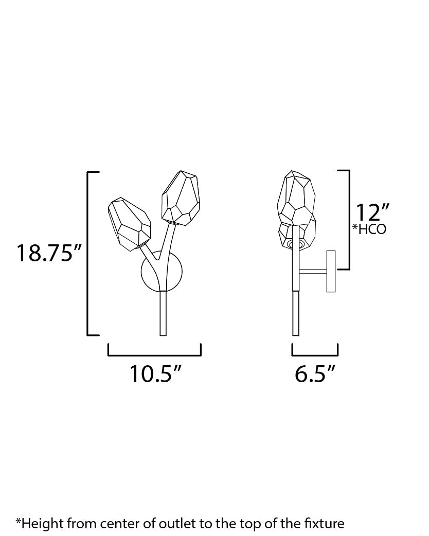 10.5 Inch Wall Sconce – Natural Aged Brass