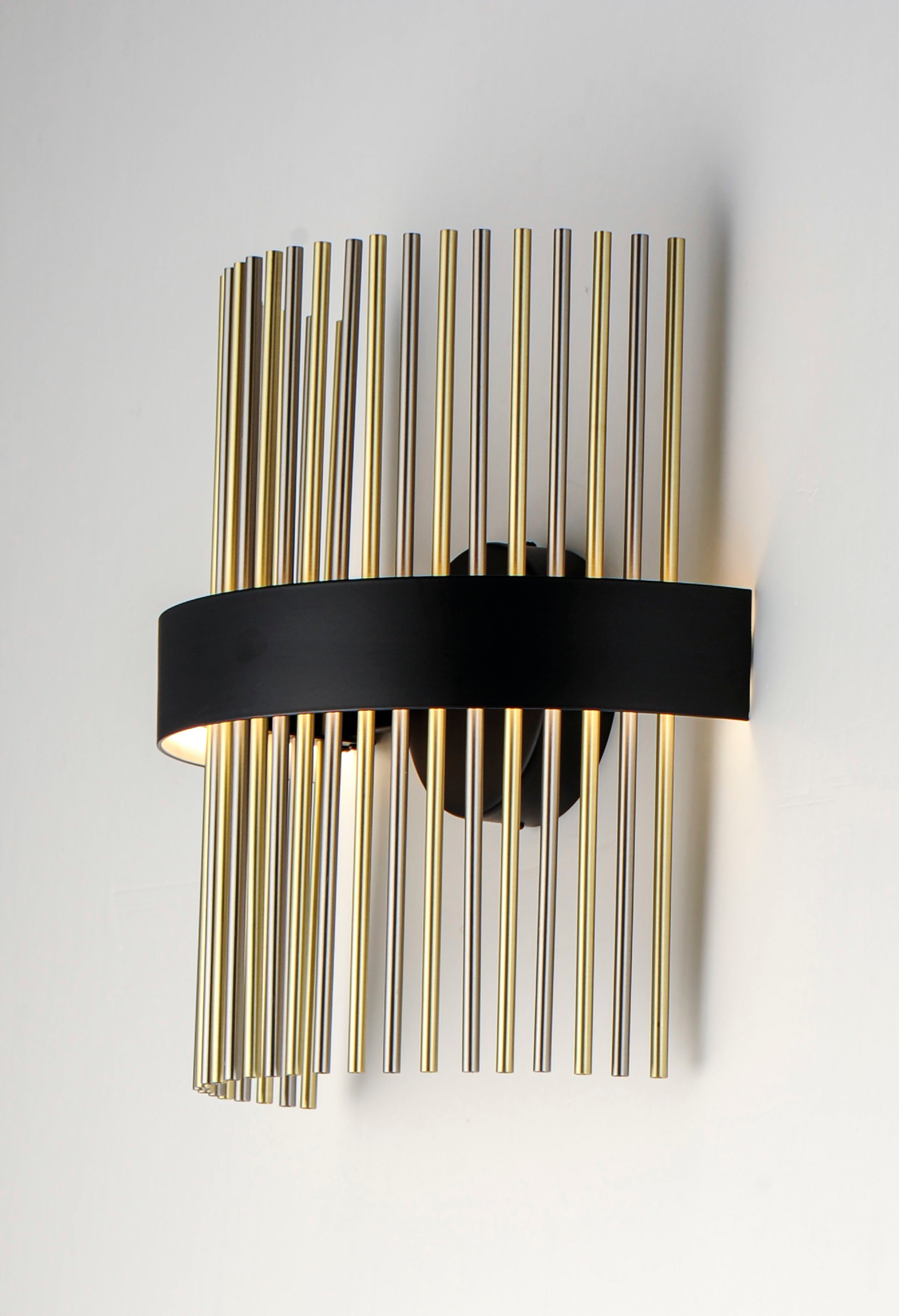 7 Inch Wall Sconce – Black / Satin Nickel / Satin Brass