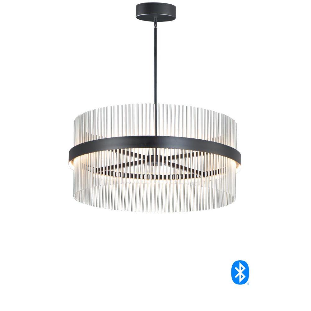 ET2 Lighting E34207-BKSN Chimes 34" LED Pendant WiZ