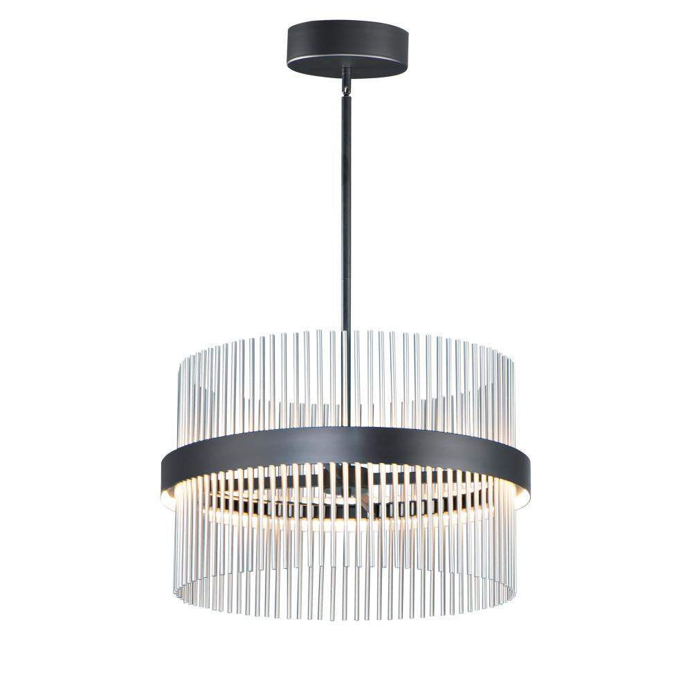 ET2 Lighting E34255-BKSN Chimes 5CCT Select 24" Pendant