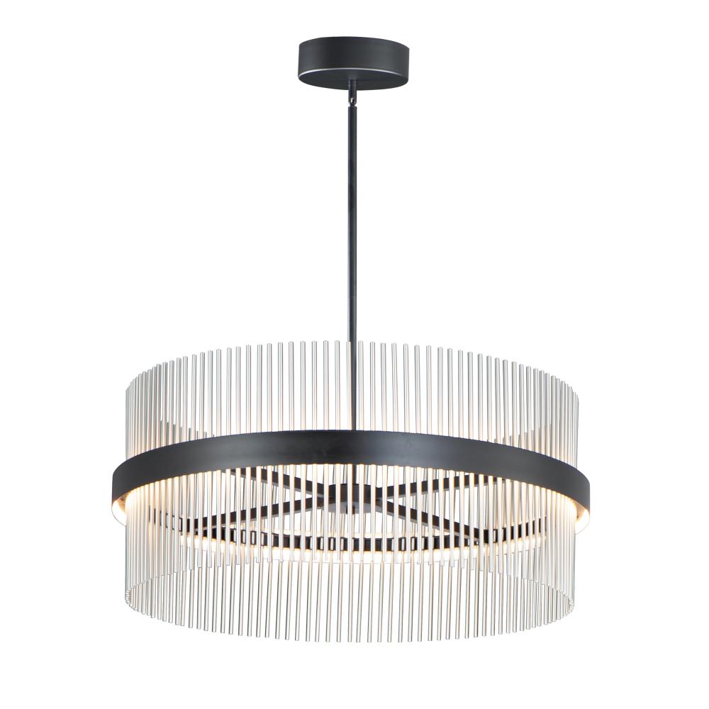 ET2 Lighting E34257-BKSN Chimes 5CCT Select 36" Pendant
