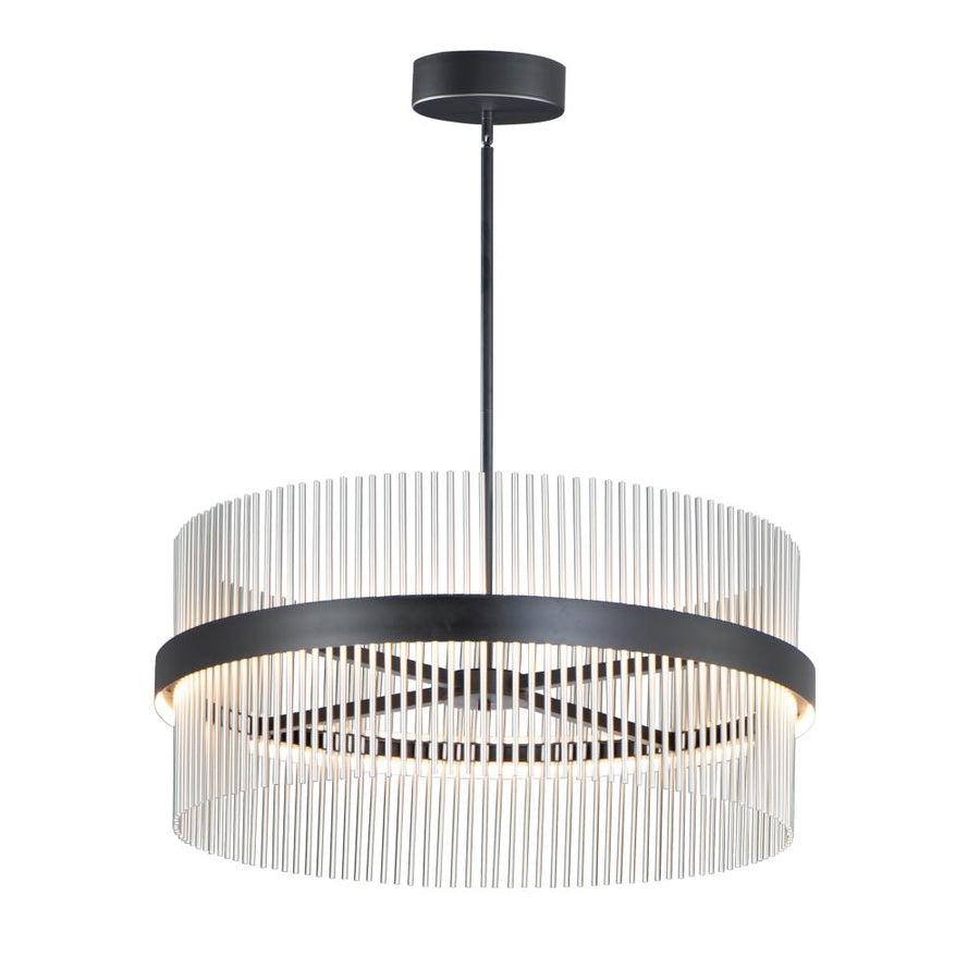 ET2 Lighting E34257-BKSN Chimes 5CCT Select 36" Pendant