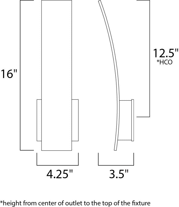 4.25 Inch Wall Sconce – Black