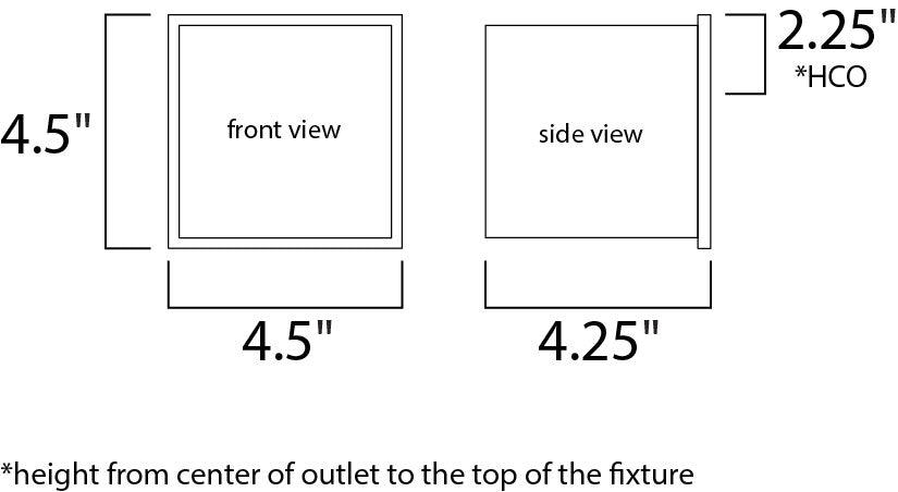 4.5 Inch Wall Sconce – Black