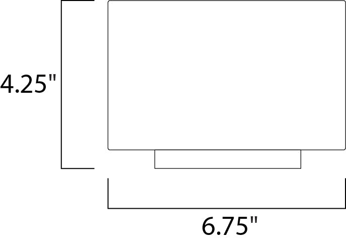 6.75 Inch Wall Sconce – Satin Aluminum