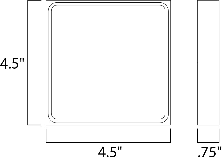 4.5 Inch Outdoor Wall Light – White