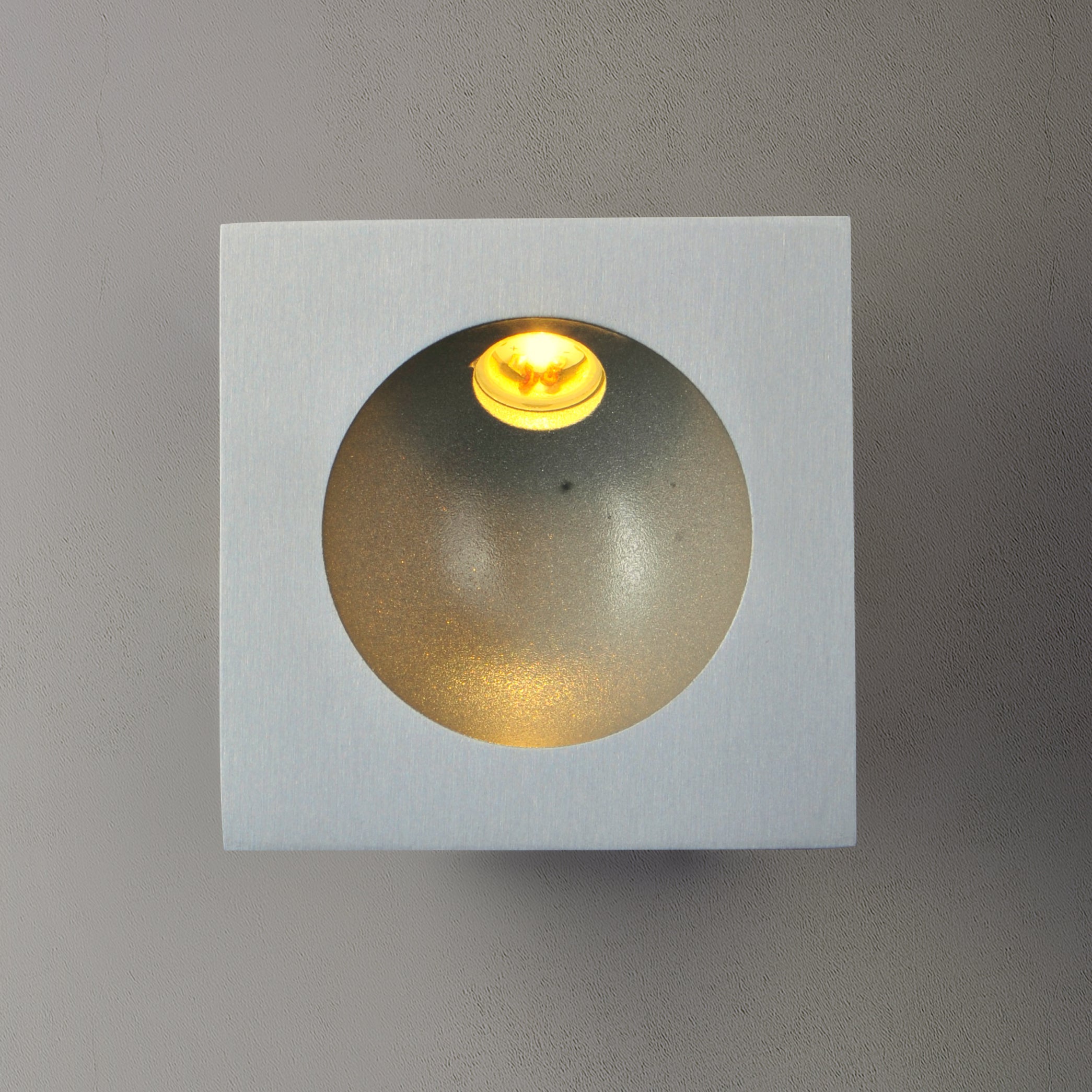 3.25 Inch Outdoor Wall Light – Satin Aluminum