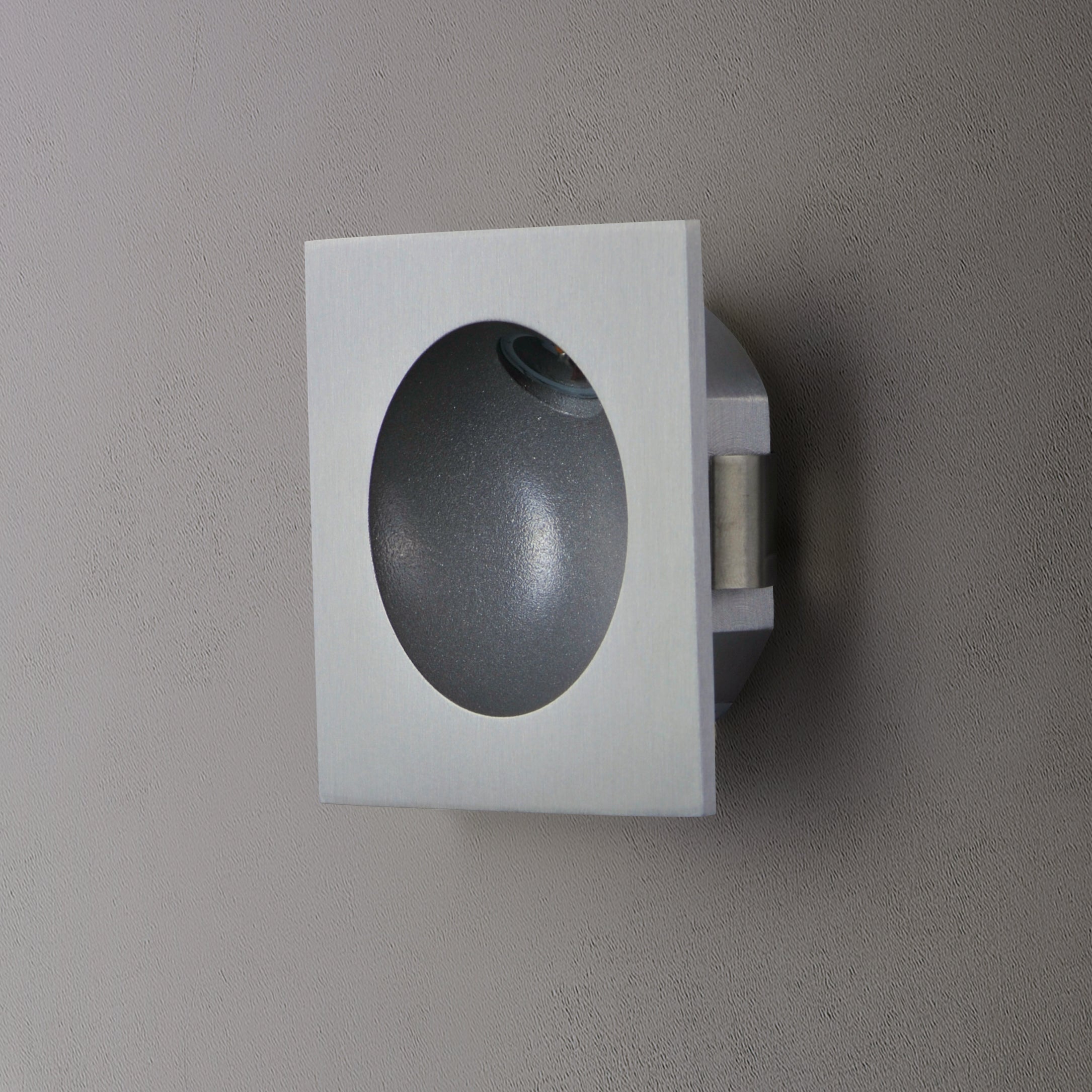 3.25 Inch Outdoor Wall Light – Satin Aluminum