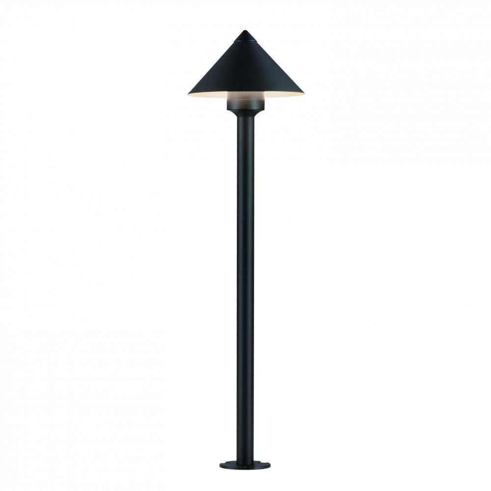 ET2 Lighting E41451-BK-24 Alumilux: Bollard Cone Light W/ 24" Pole