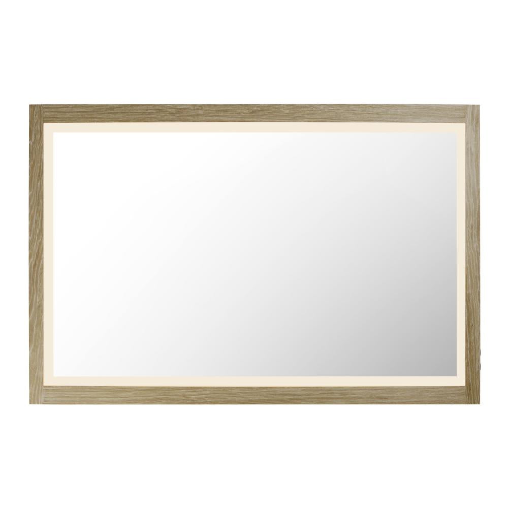 ET2 Lighting E42054-OK Sawyer 48"x32" Oak Framed LED Mirror