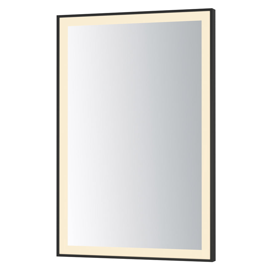 ET2 Lighting E42092-BK Framed 24x36 LED Mirror - 3CCT