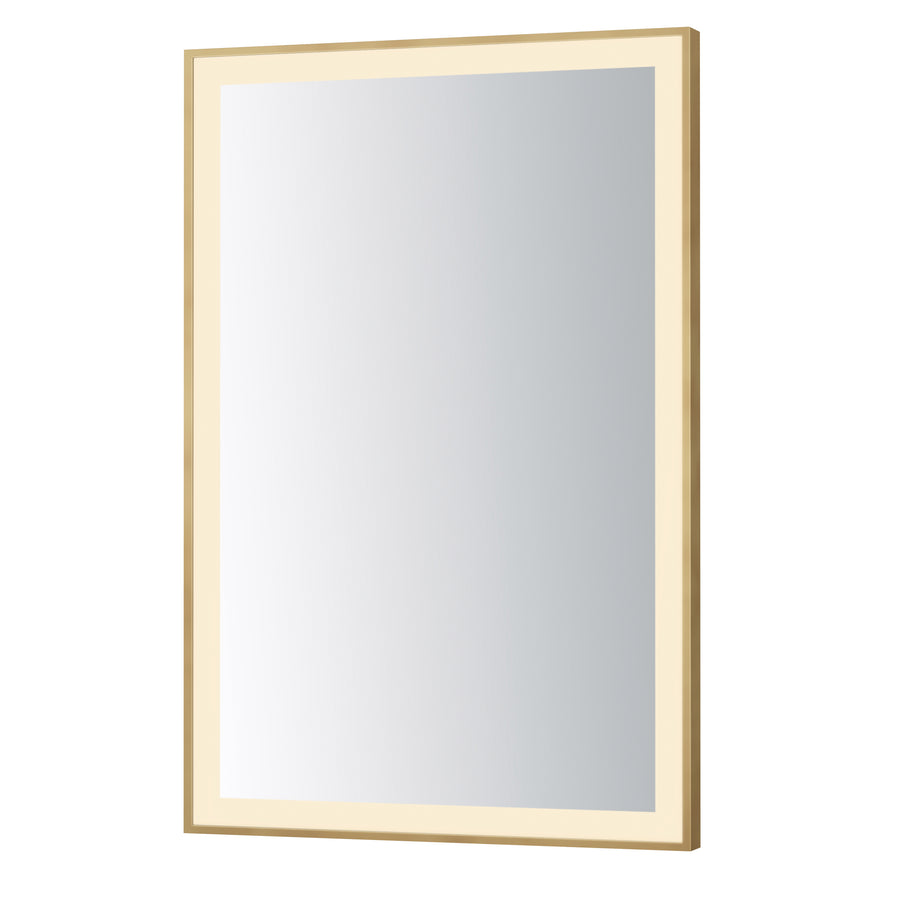 ET2 Lighting E42092-GLD Framed 24x36 LED Mirror - 3CCT