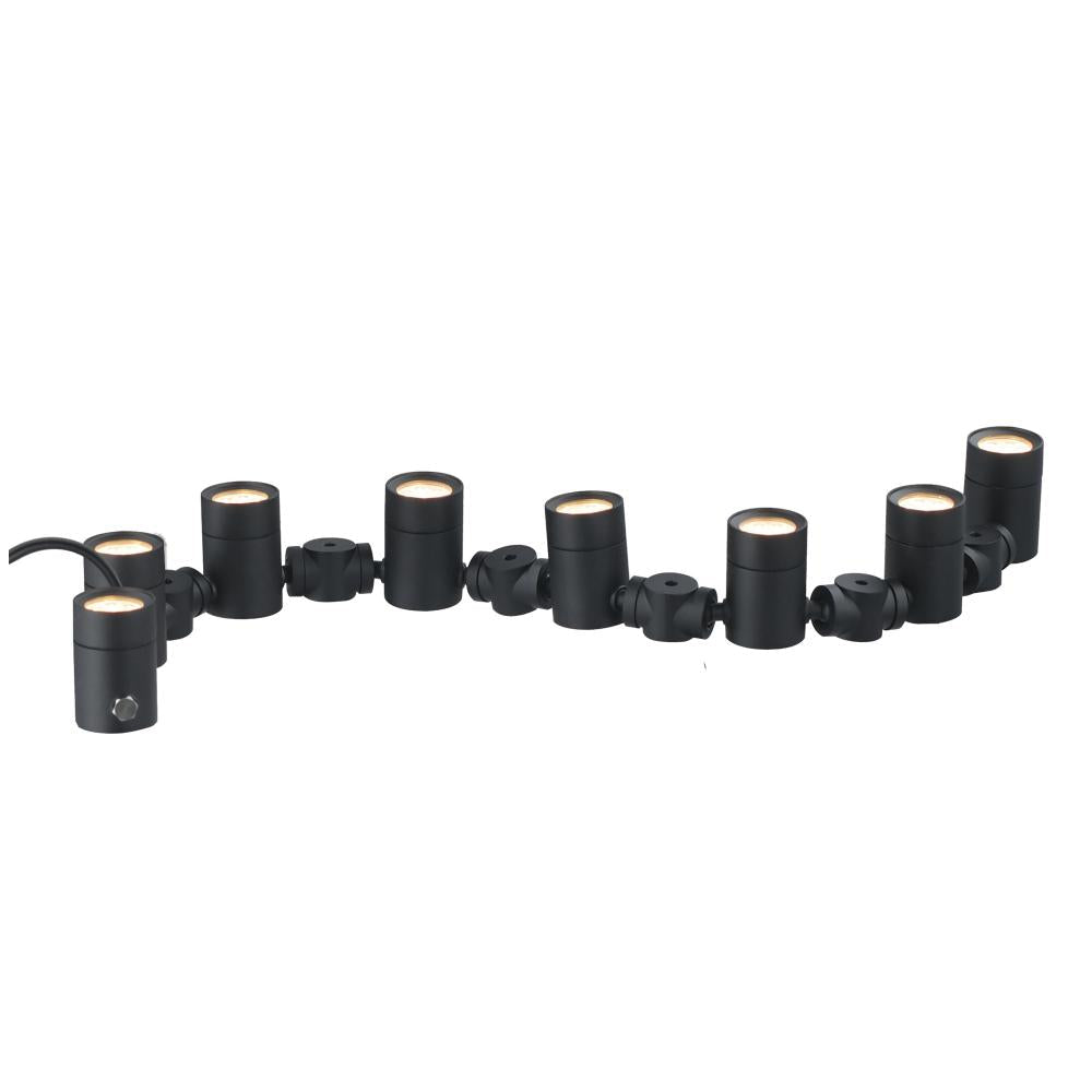 ET2 Lighting E42318-BK Tree Hugger 8-Light Tree Spot Light