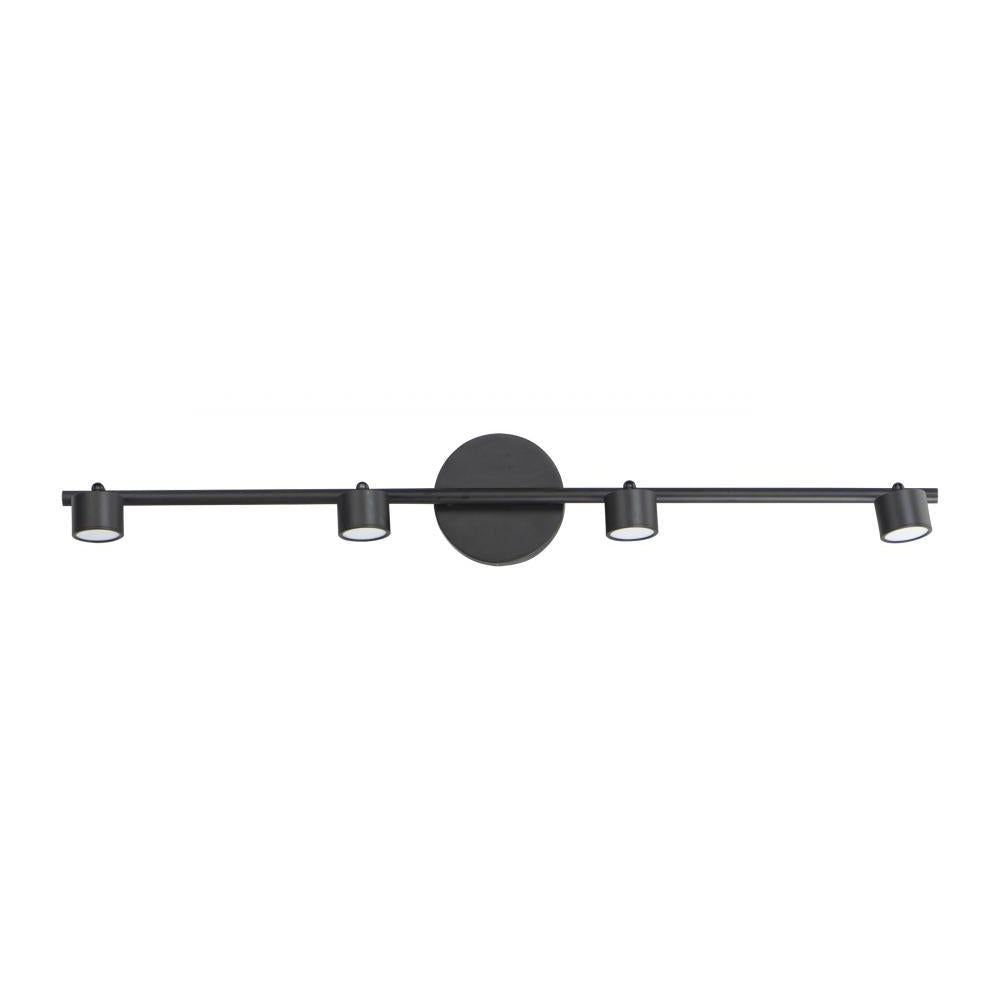 ET2 Lighting E52004-BK Taylor 4-Light Fixed Rail LED Track Light