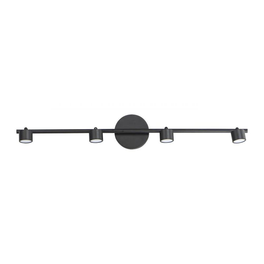 ET2 Lighting E52004-BK Taylor 4-Light Fixed Rail LED Track Light