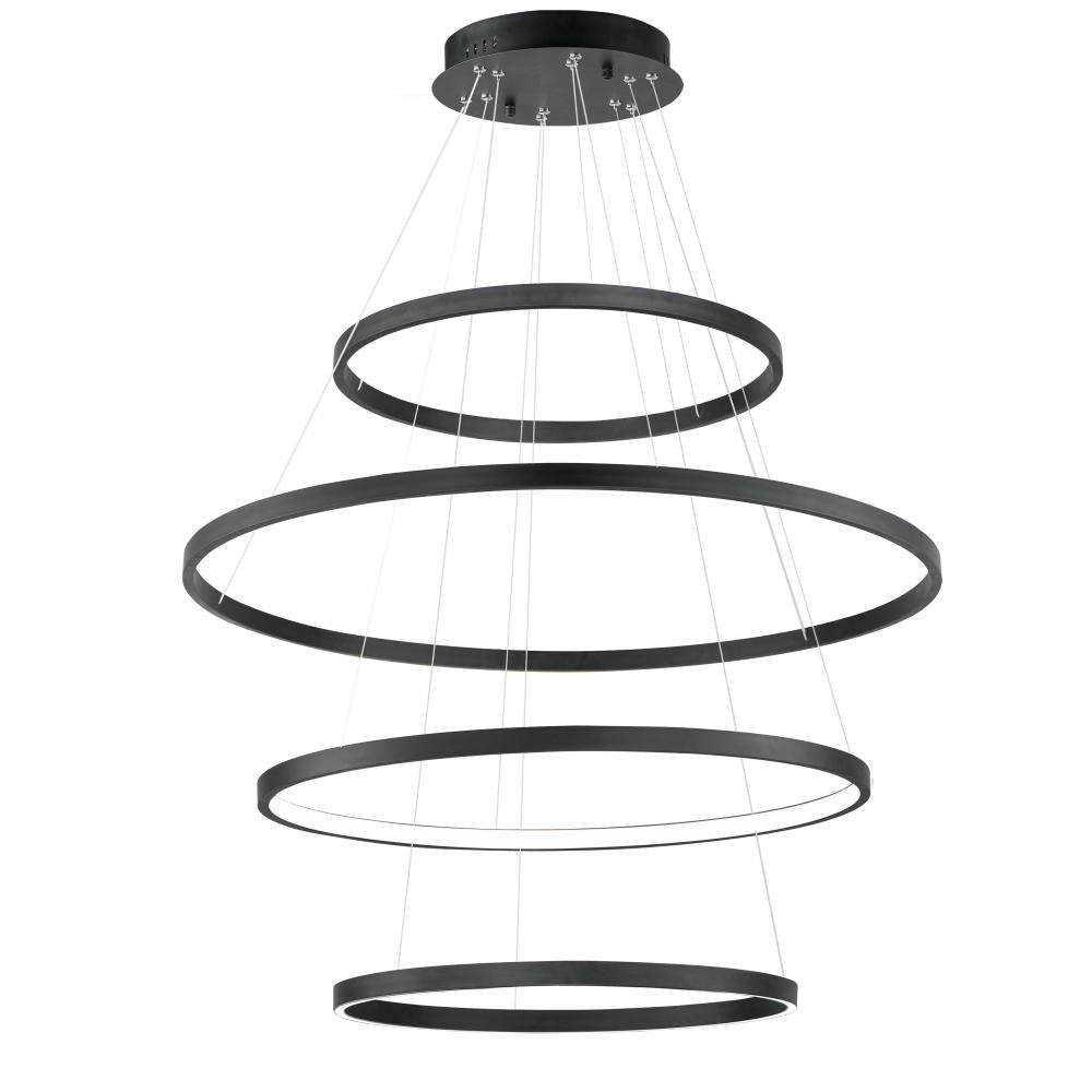 ET2 Lighting E52729-BK Groove 4-Tier Pendant - 5CCT Select