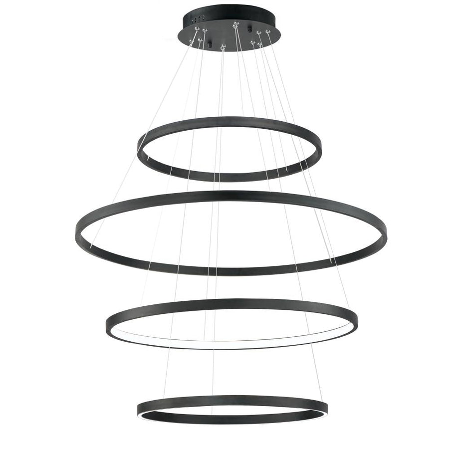 ET2 Lighting E52729-BK Groove 4-Tier Pendant - 5CCT Select