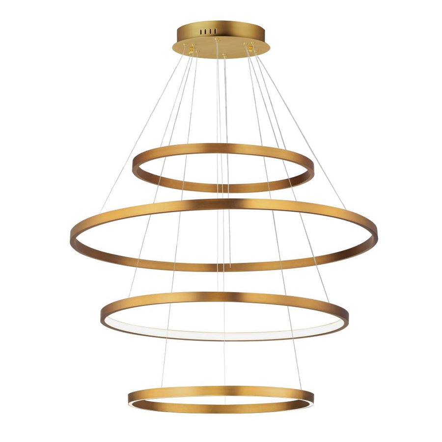 ET2 Lighting E52729-GLD Groove 4-Tier Pendant - 5CCT Select