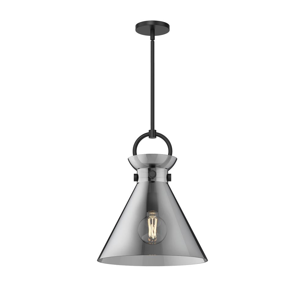 ALORA MOOD Lighting Emerson PD412514MBSM Pendant Light Fixture, UL Damp Rated, Matte Black/Smoked