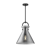 ALORA MOOD Lighting Emerson PD412514MBSM Pendant Light Fixture, UL Damp Rated, Matte Black/Smoked