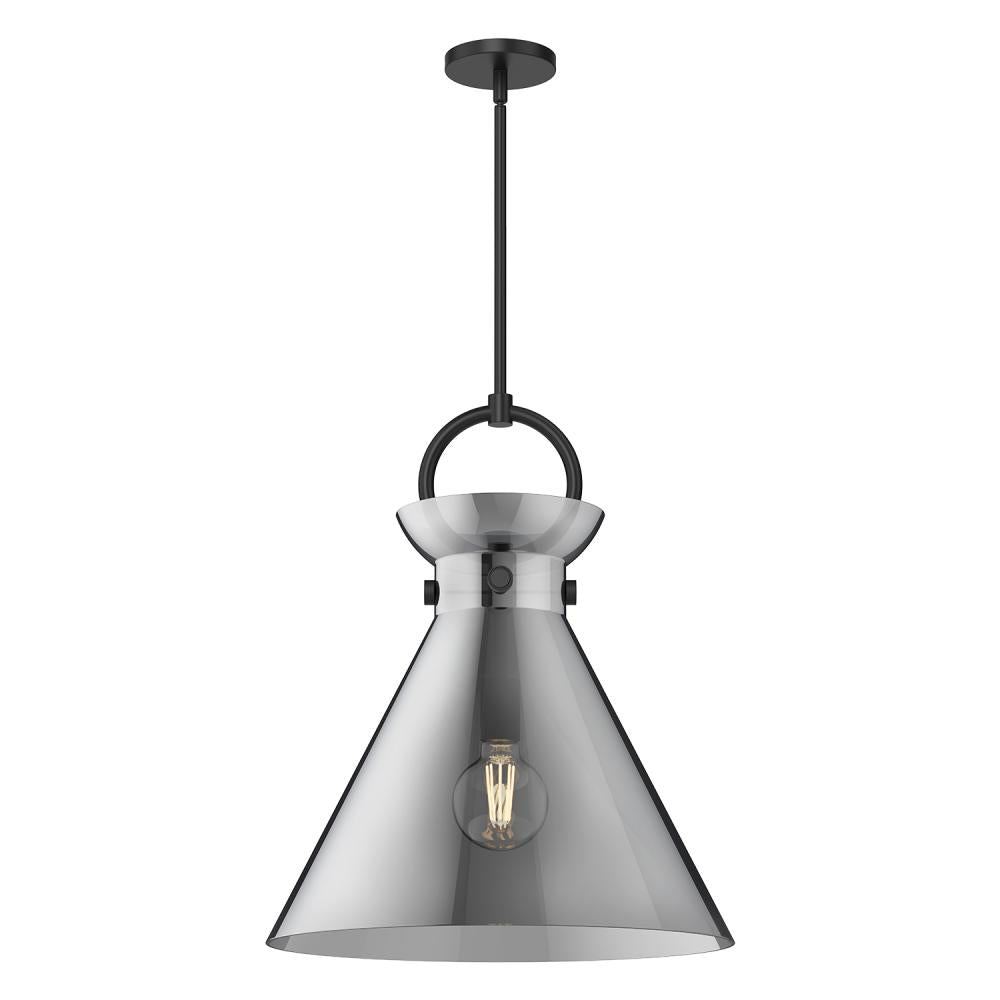 ALORA MOOD Lighting PD412518MBSM Pendant, UL Listed, Matte Black/Smoked