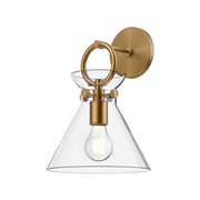 ALORA MOOD Lighting WV412509AGCL Vanity Light Fixture, UL Damp Rated, Aged Gold/Clear