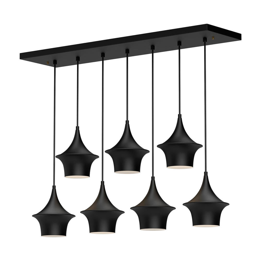 ALORA MOOD Emiko LP523036MB Linear Pendant, Inspired by Japanese Design, Matte Black