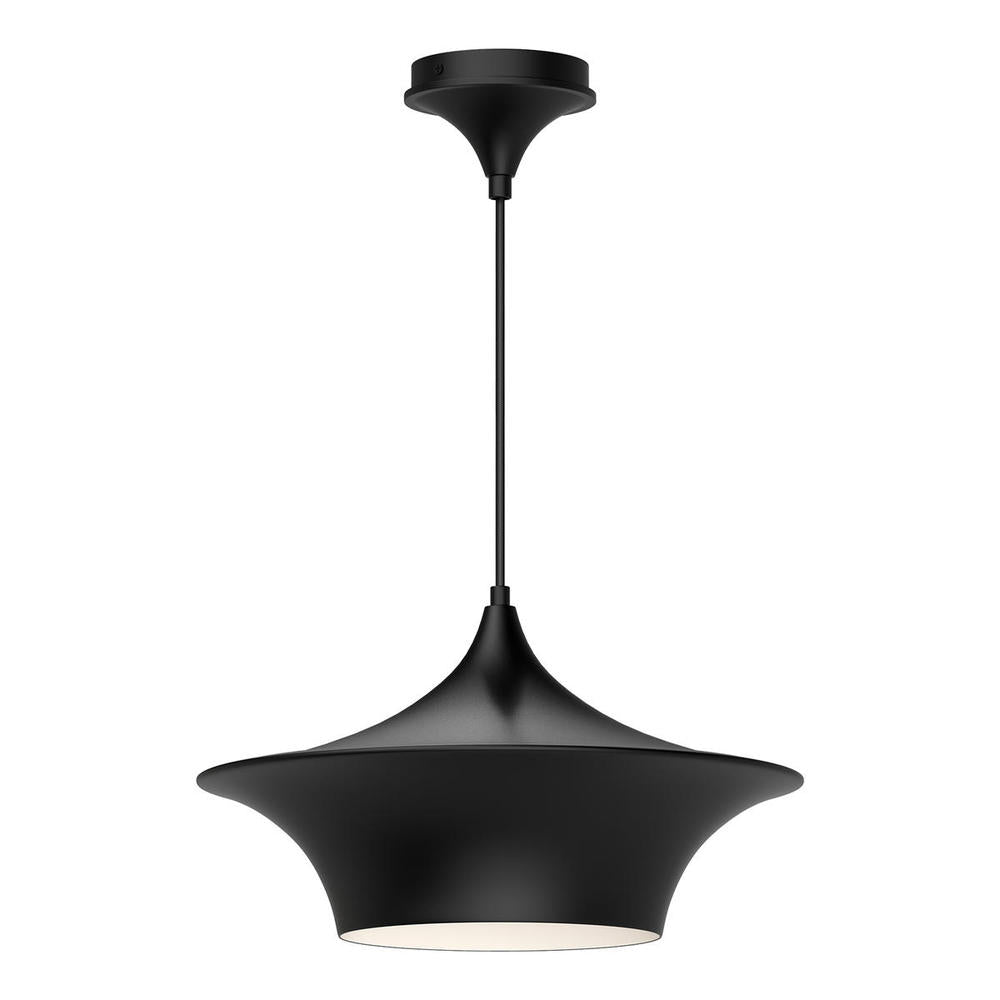ALORA MOOD Lighting PD523016MB Pendant, 1 Light, Inspired by Wabi-Sabi Design, Matte Black