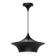 ALORA MOOD Lighting PD523016MB Pendant, 1 Light, Inspired by Wabi-Sabi Design, Matte Black