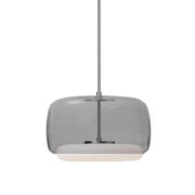 Kuzco Lighting PD70615-SM/BN Pendant Light Fixture, UL Damp Rated, Smoked/Brushed Nickel