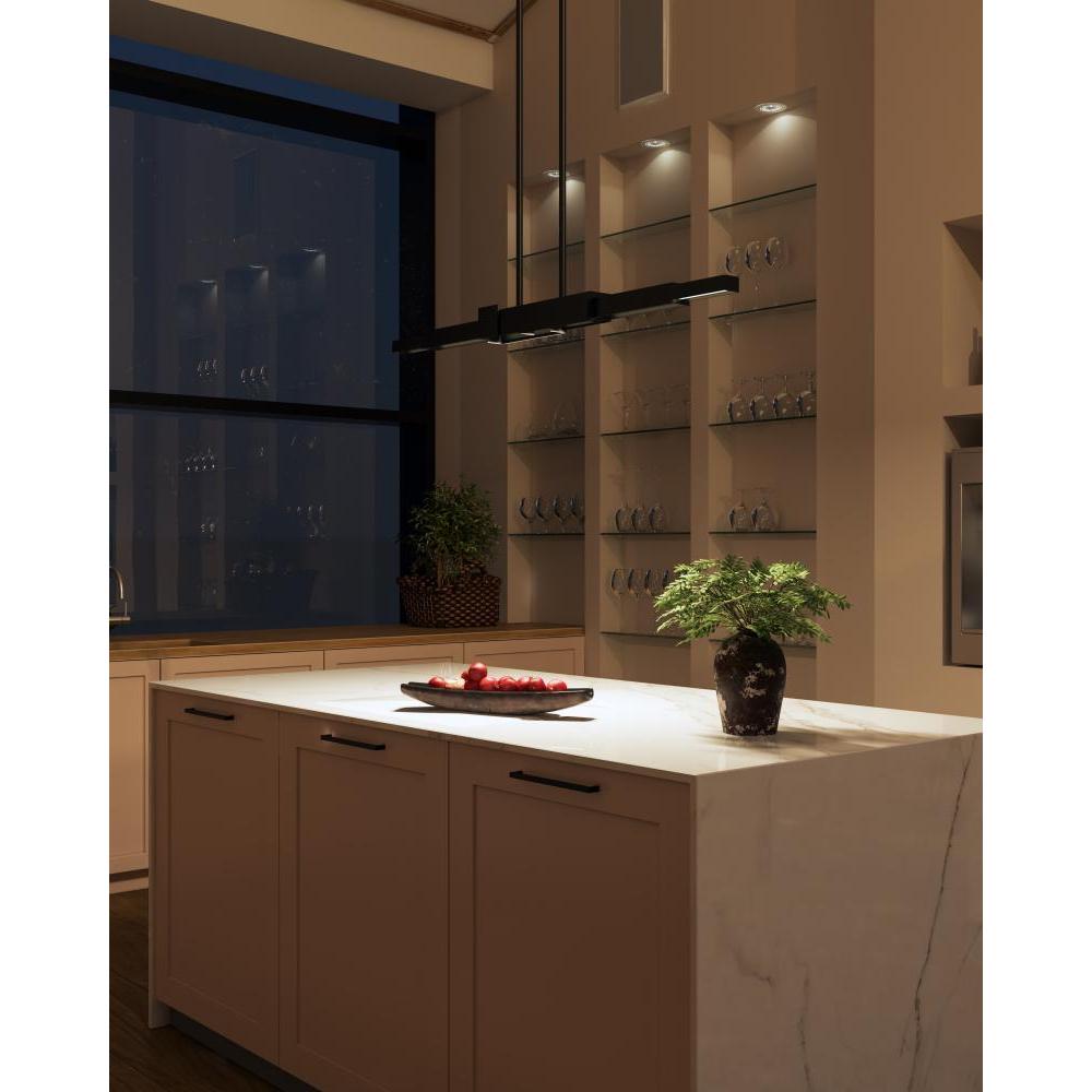 Kuzco Enzo LP29560-BK Linear Pendant, LED, Black