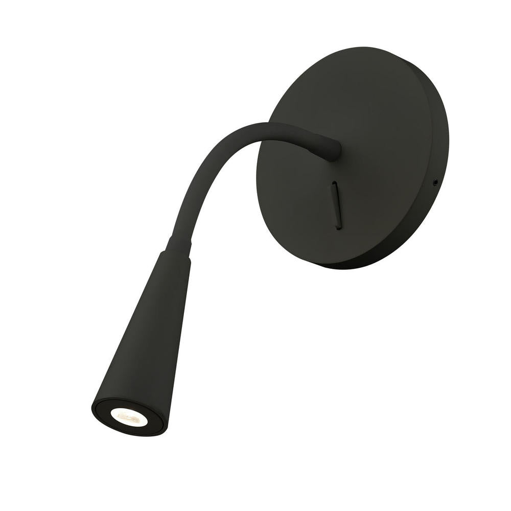Kuzco Eton WS18901-BK 5-in LED Wall Sconce, UL Damp Rated, Black