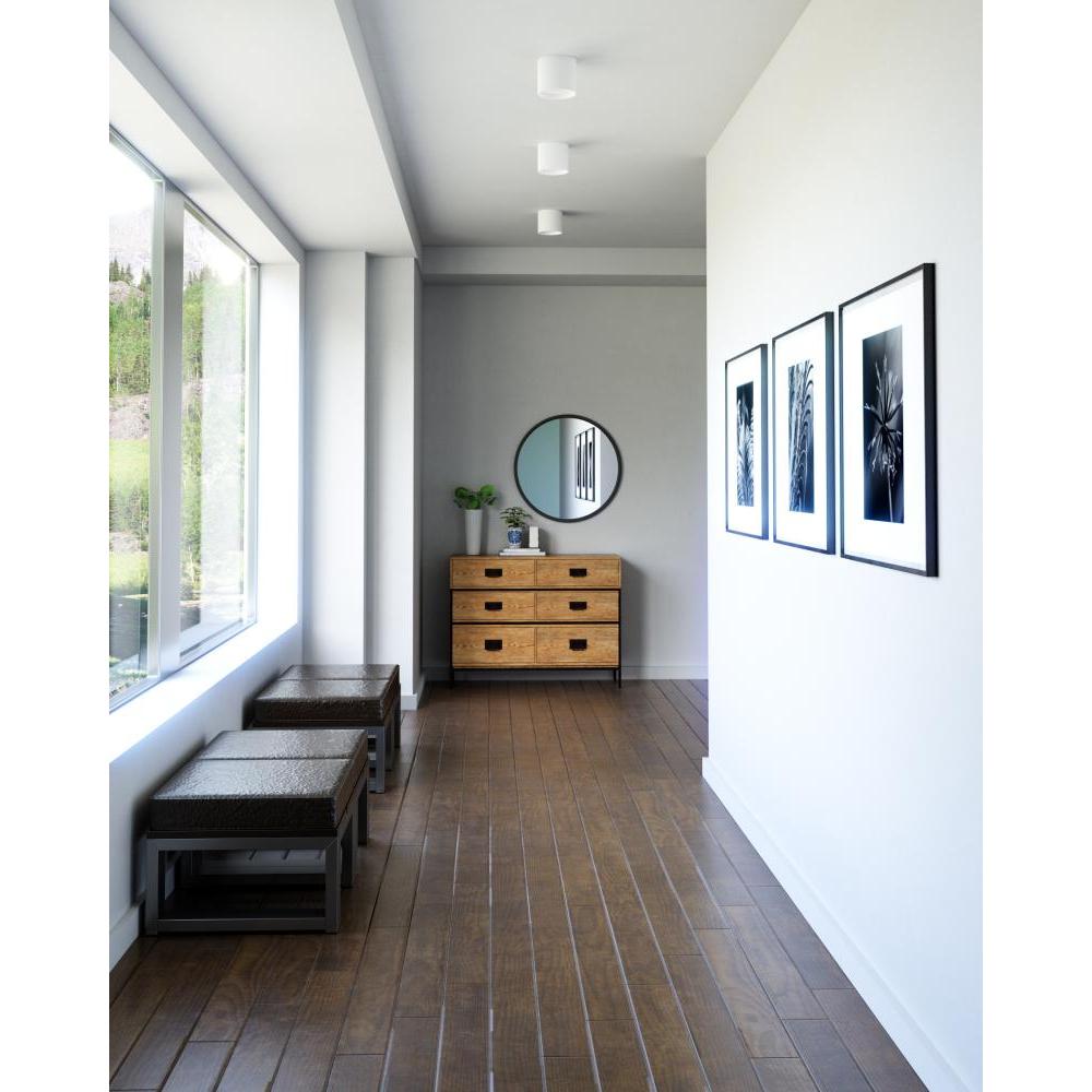 Kuzco Falco FM10605-WH-UNV Flush Mount Light Fixture, UL Damp Rated, White