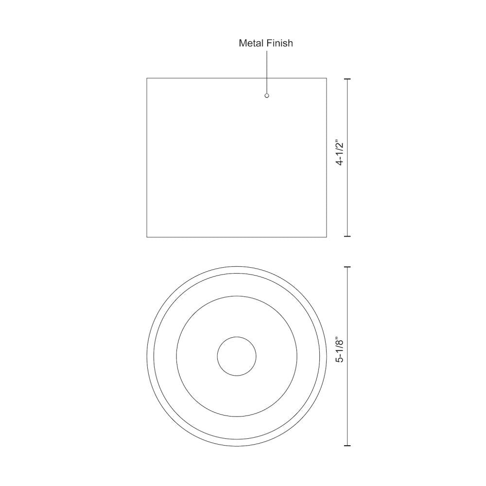Kuzco Lighting Inc. FALCO FM10605-WH Flush Mount Transitional - White