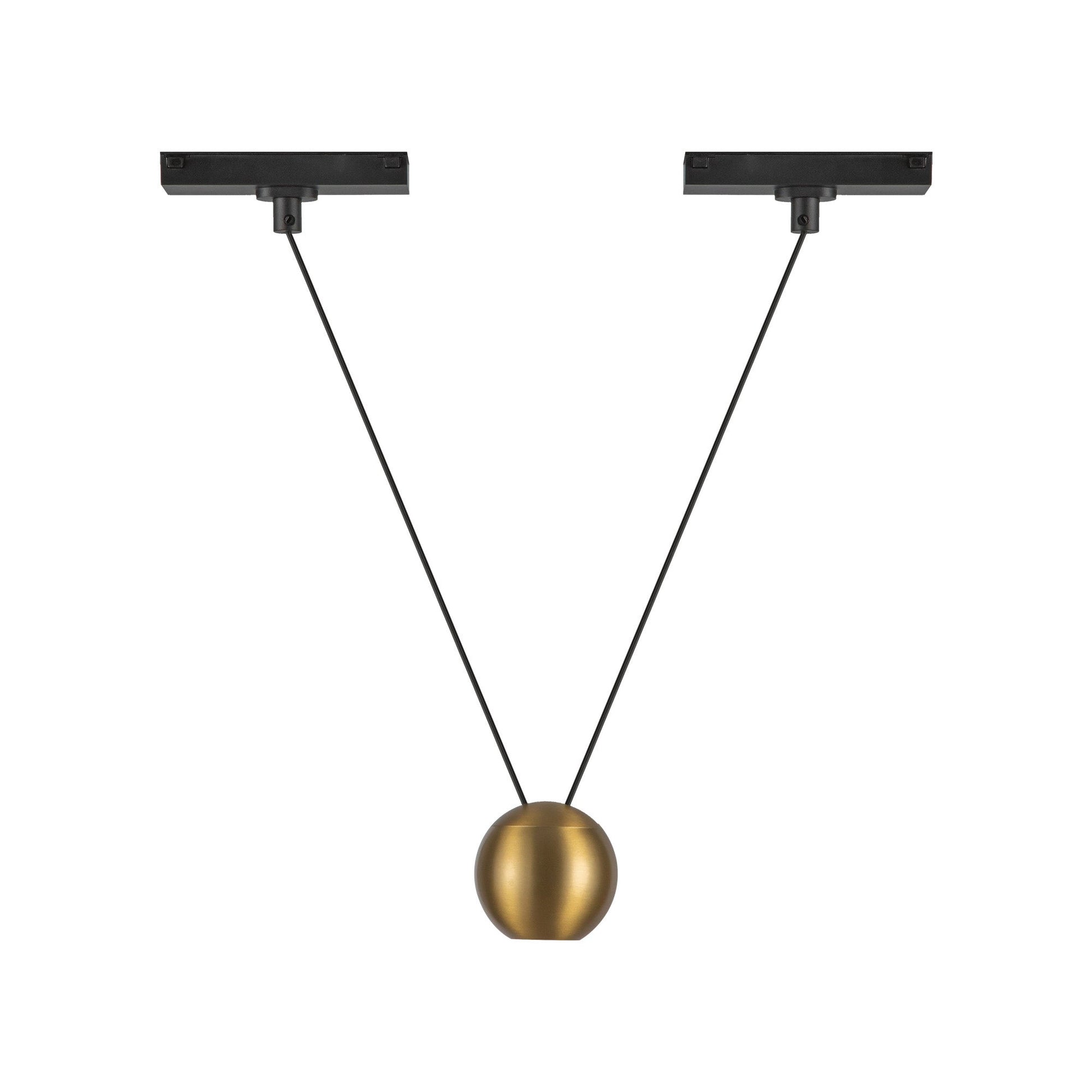 Kuzco Faria TRP27203-BG-4K Pendant Light Fixture, UL Damp Rated, Brushed Gold