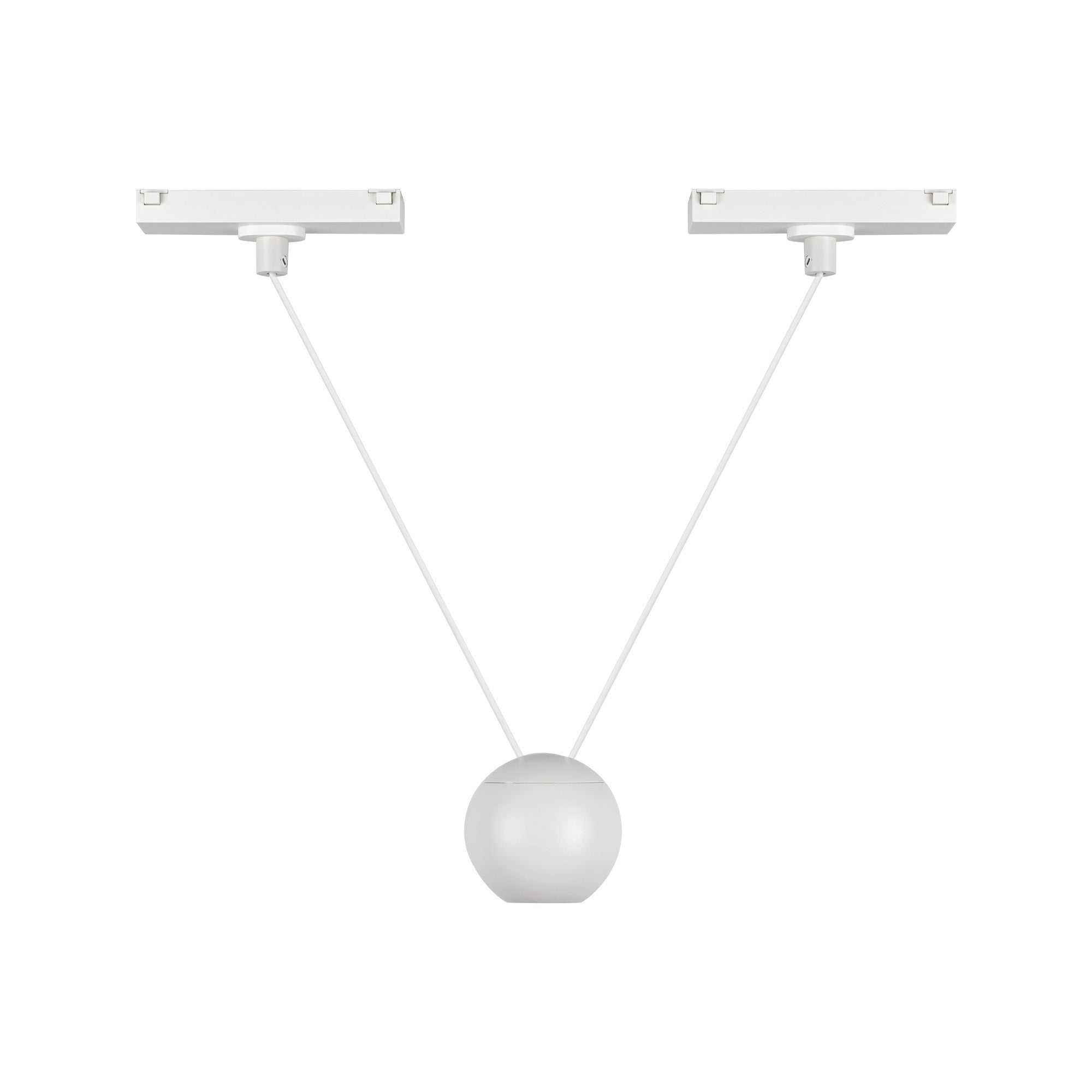 Kuzco TRP27203-WH Faria Double 3-in Track Pendant, UL Damp Rated, White