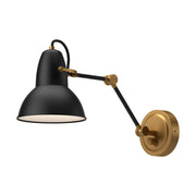 ALORA MOOD Felix 6-in Aged Gold/Matte Black Wall Light Fixture, UL Damp Rated, Aged Gold/Matte Black