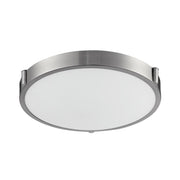 Kuzco 501112-LED-5CCT Flush Mount Fixture, LED, Brushed Nickel