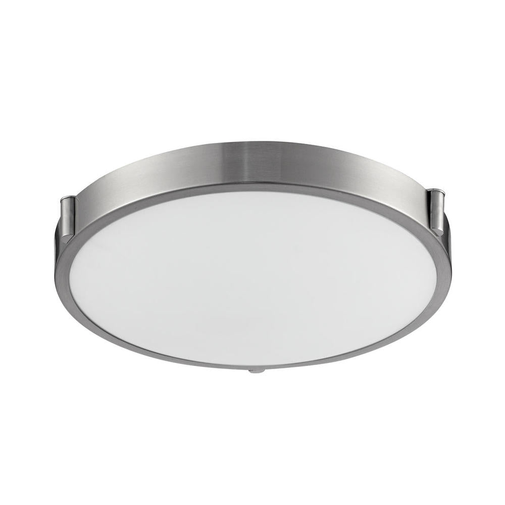 Kuzco Lighting 501112-LED Flush Mount, 19W LED, Brushed Nickel