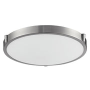 Kuzco Lighting 501122-LED Flush Mount, LED Ceiling Fixture, 17 in, Brushed Nickel
