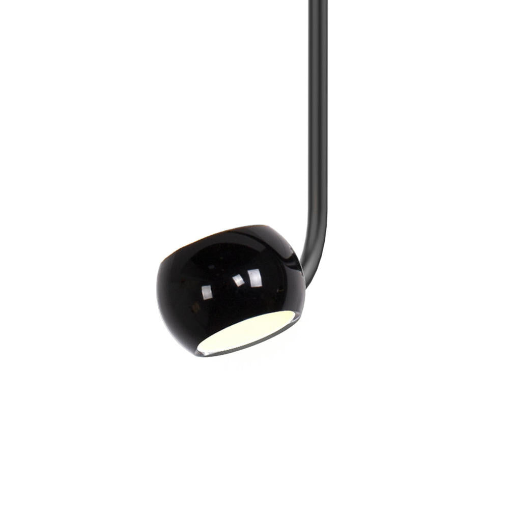 Kuzco Lighting PD46604-GBK Flux Pendant Light Fixture, LED, Gloss Black